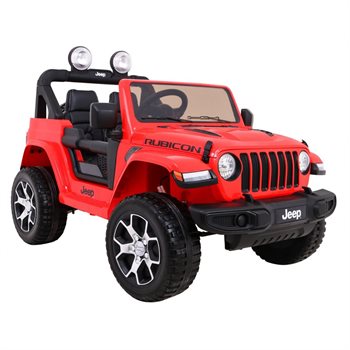 Jeep Wrangler Rubicon Red, 4x12V